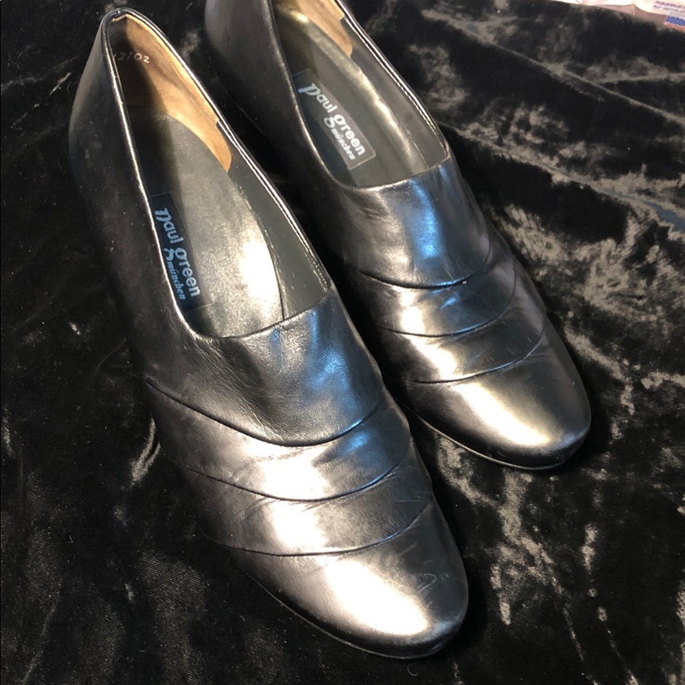 Paul Green women’s low heels leather shoes 7